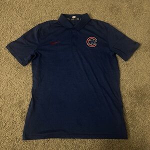 Nike Cubs Men's Blue Polo Shirt